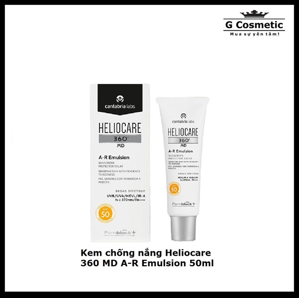 Kem chống nắng Heliocare 360 MD A-R Emulsion 50ml
