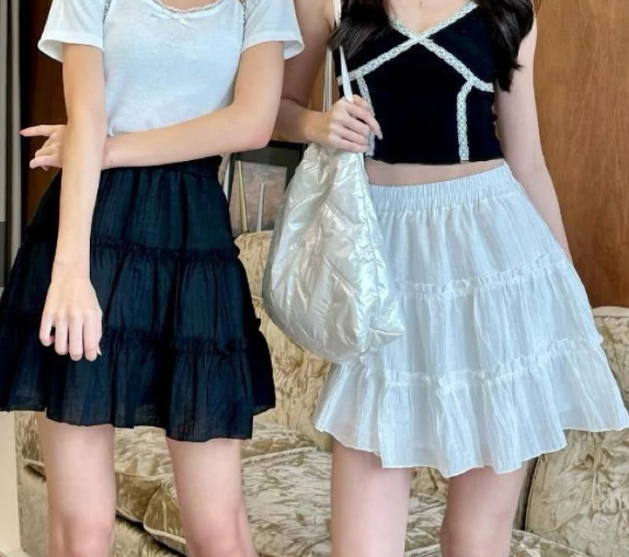 Chân váy xòe chữ A chất xốp 3 tầng