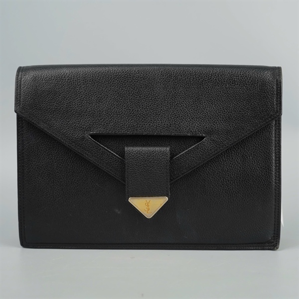 Túi YSL Clutch đen sz27 KG+