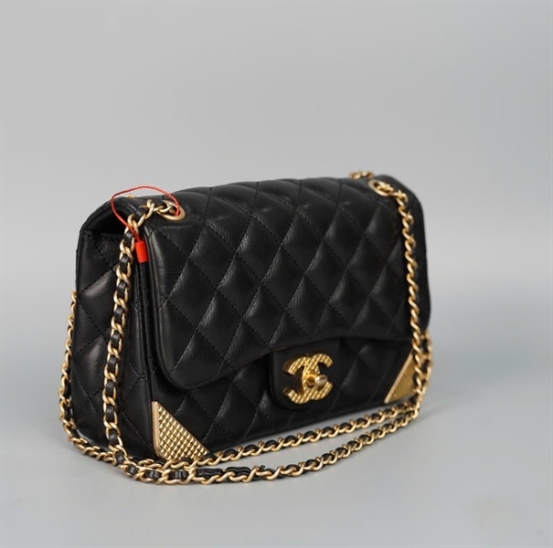 Túi Chanel đen góc vàng (24302269) sz20 KG+
