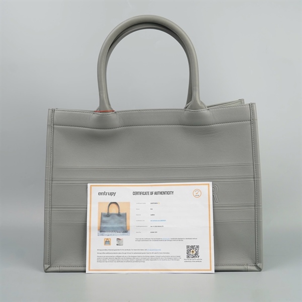 Túi Dior Tote xám (62-MA-1221) sz36 KG+