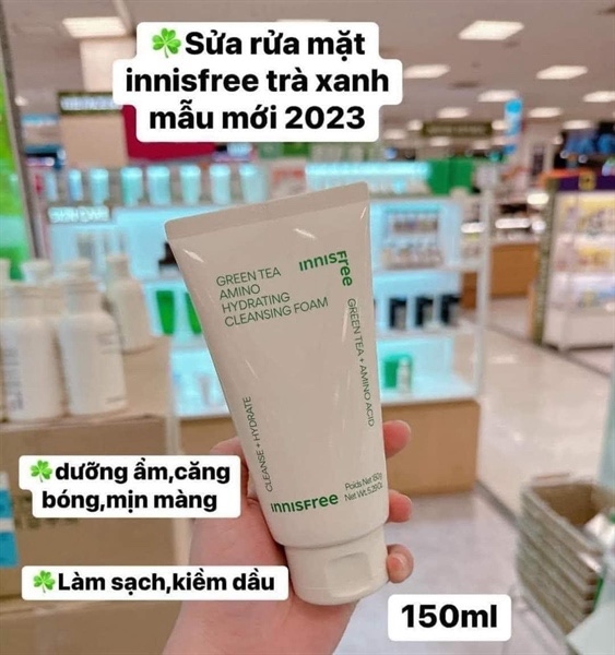 Sữa rửa mặt Innisfree trà xanh
