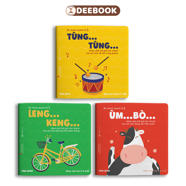 Bộ 3 cuốn âm thanh quanh bé