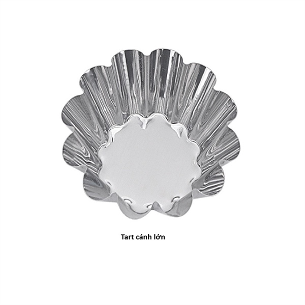 10 Khuôn tart inox mẫu hoa cánh lớn