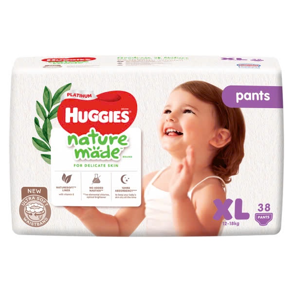 Tã quần Huggies Nature XL 38 Miếng