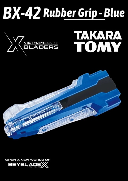 [Beyblade X – Takara Tomy] Tay cầm con quay BX-42. Tay cầm phiên bản xanh. Phụ kiện Beyblade.