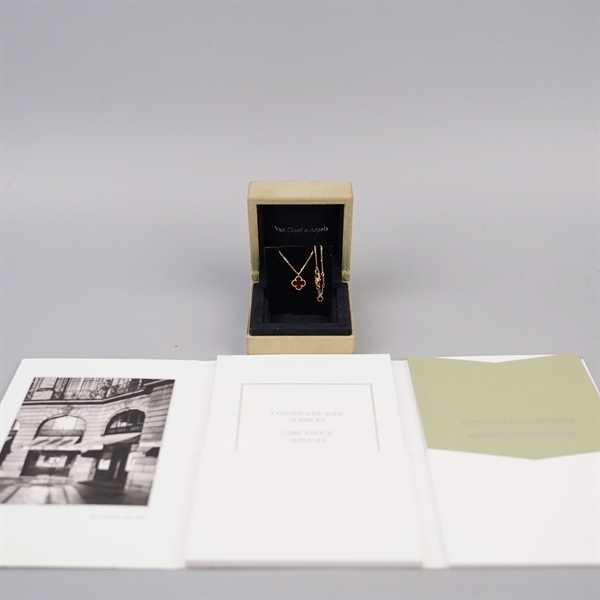 Dây chuyền Van Cleef hoa đỏ (LT) KG+