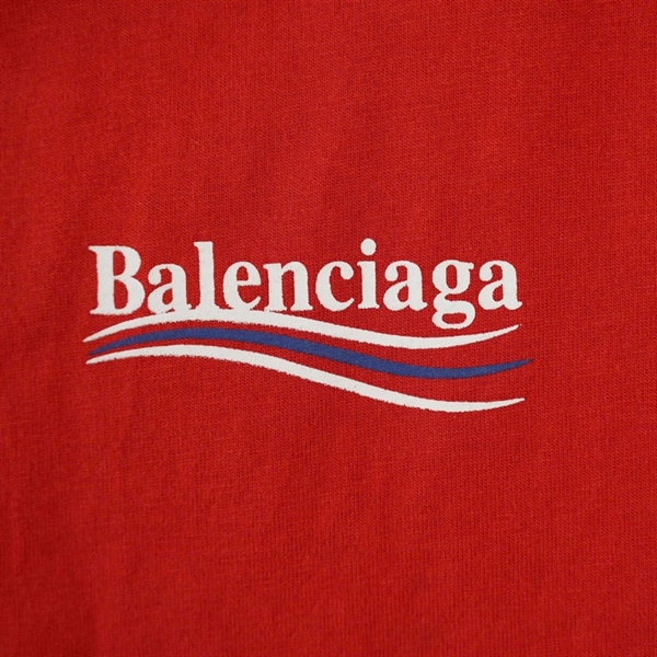 Áo thun Balenciaga đỏ cổ tròn +