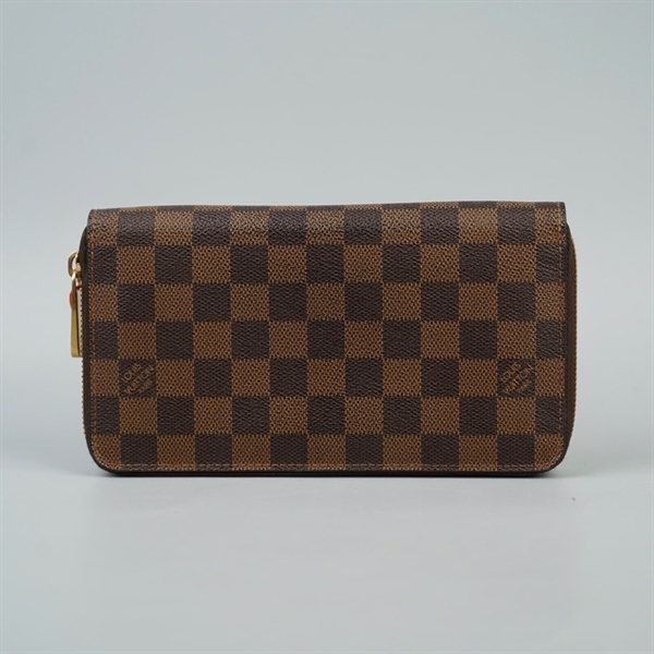 Ví LV ô vuông nâu có khóa zip (LT) KG+