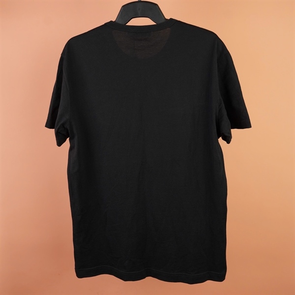 Áo thun D&G đen cổ tròn in logo trái +