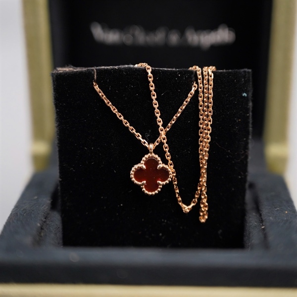 Dây chuyền Van Cleef hoa đỏ (LT) KG+