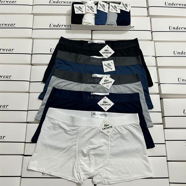Quần lót nam đùi boxing chất thun lạnh mát mịn Lacoste
