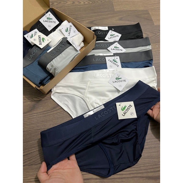 Quần lót nam tam giác chất thun lạnh mát mịn Lacoste