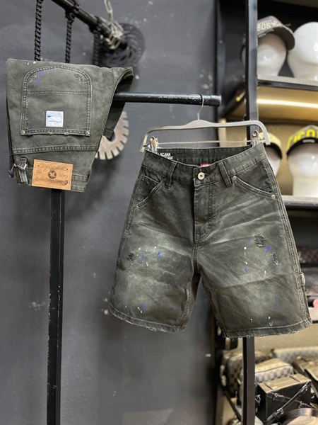 Sort Jean UHXU -2039 xanh reu was sơn túi xéo