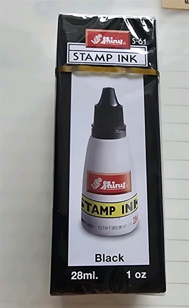 Mực dấu shiny đen 28ml s-61