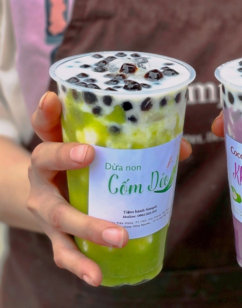 Dừa non cốm dẻo