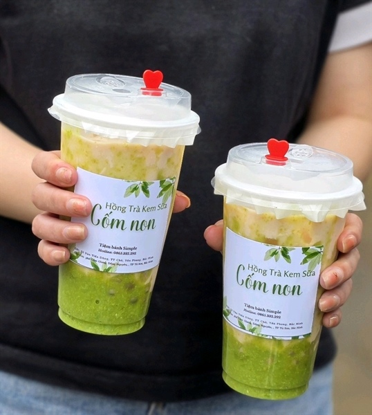 Hồng trà kem sữa cốm non