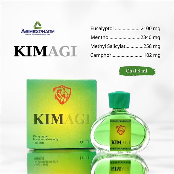 Dầu gió Kimagi 6ml - Agimexpharm