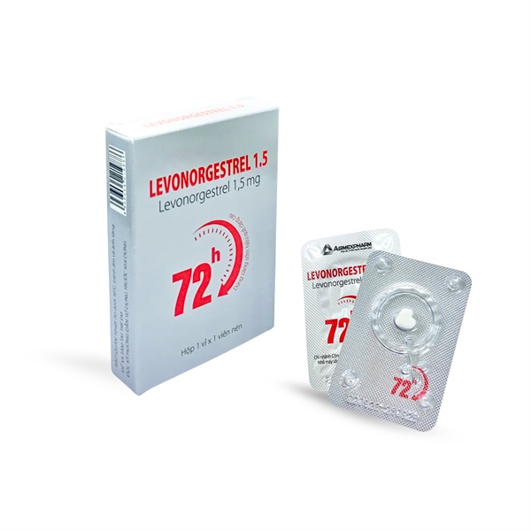 Thuốc tránh thai khẩn cấp Levonorgestrel 1,5mg (Hộp to x 20 Hộp bé x 1 viên) - Agimexpharm