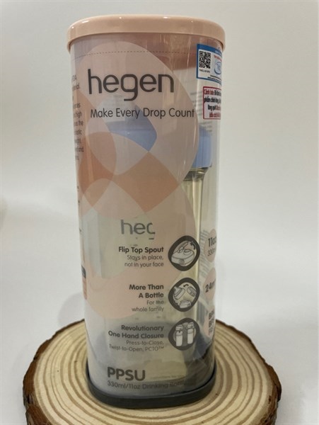 Bình uống Hegen PPSU 330ml Purple