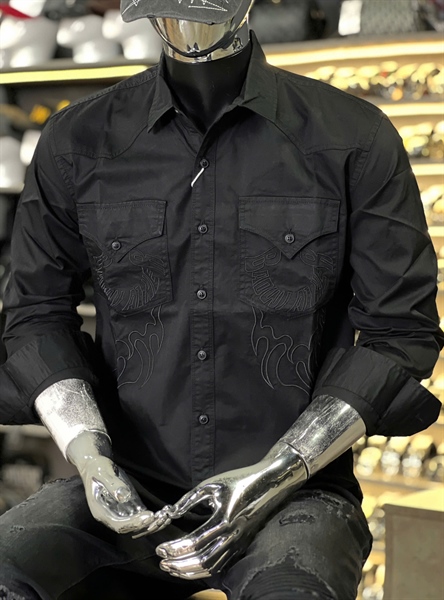 SMTD- TRUE 2 túi thêu lữa - ĐEN