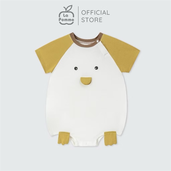 LaPomme Body cộc tay Bạn Cánh cụt - Vàng