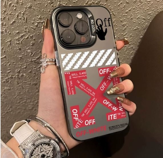 Case Đen Off White Chữ Đỏ - 14PROMAX