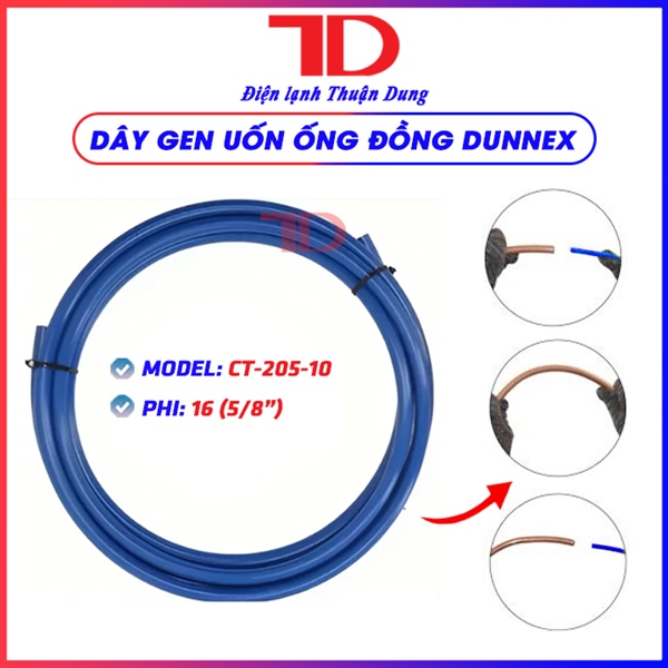 Dây uốn ống đồng DUNNEX, model CT-205-L, 5/8'', Phi 16