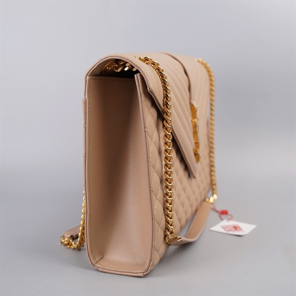 Túi YSL Envelope nude sz31 KG+