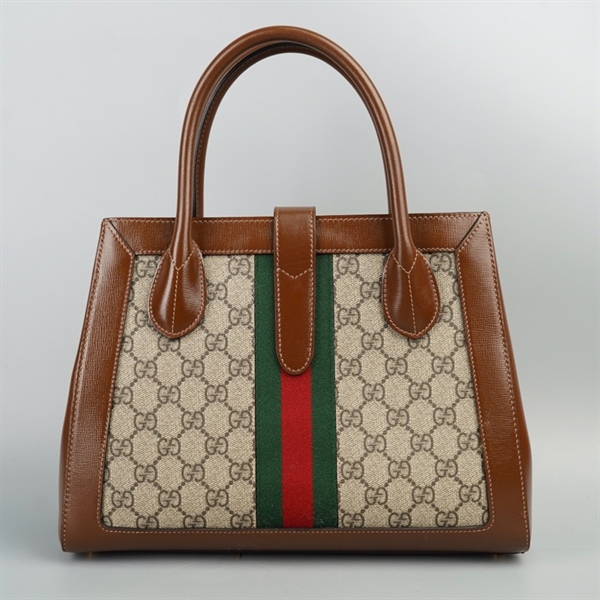 Túi GG Jackie 1961 xám viền nâu sz30 (HT) +