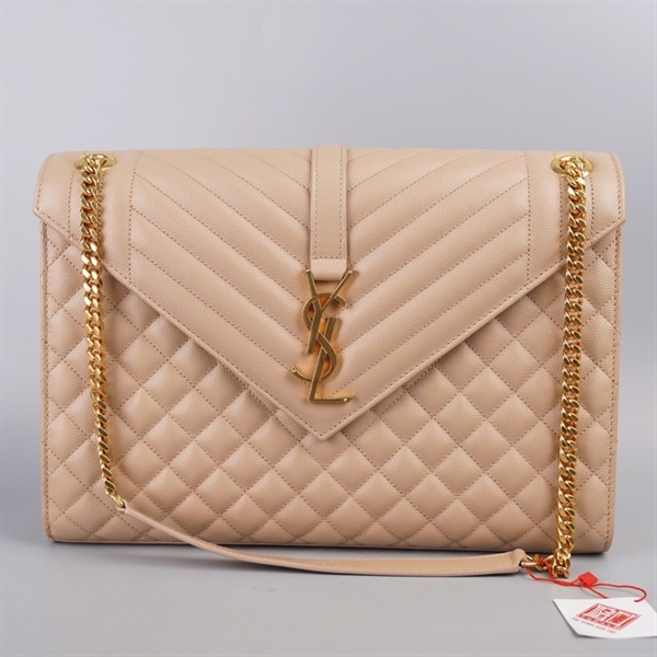 Túi YSL Envelope nude sz31 KG+