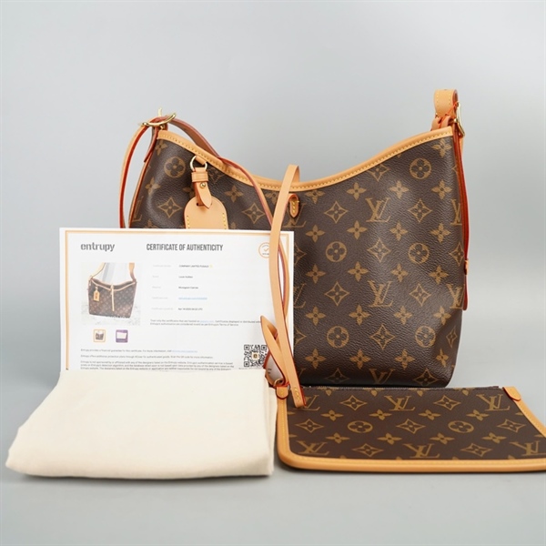 Túi LV Carryall hoa nâu kèm ví sz28 +