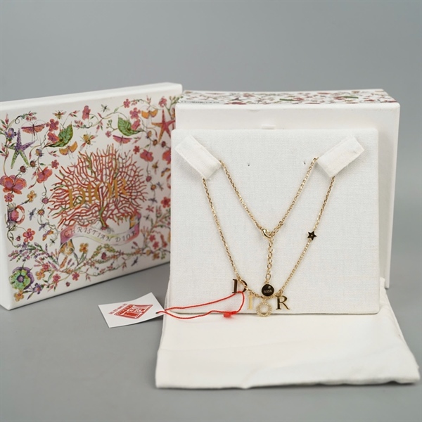Dây chuyền Dior đính logo +