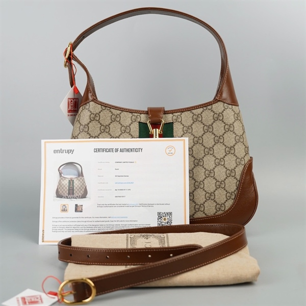 Túi GG Jackie 1961 xám sz 29 (HT) +