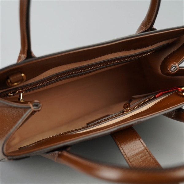 Túi GG Jackie 1961 xám viền nâu sz30 (HT) +