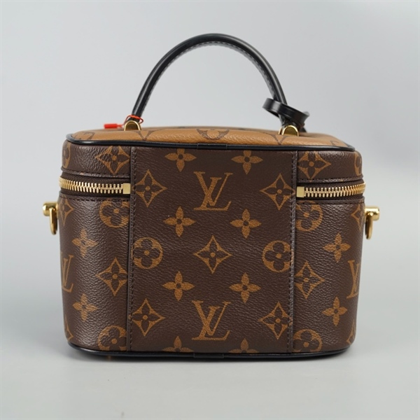 Túi LV Vanity hoa nâu kèm ổ +2 chìa sz18 +