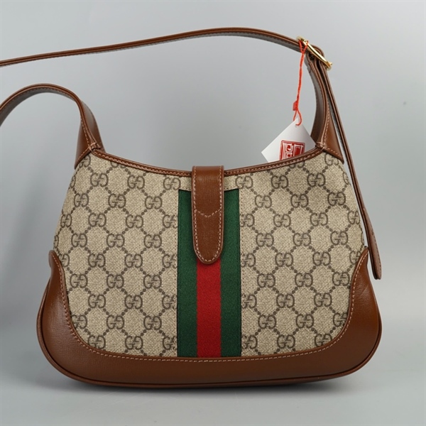 Túi GG Jackie 1961 xám (636706-520981) sz 28 (HT) +
