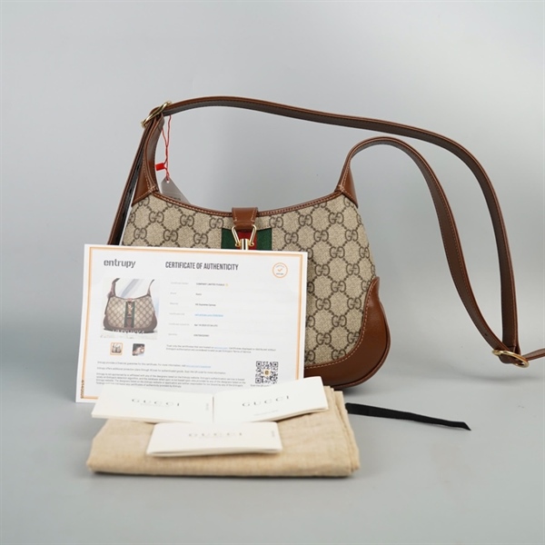 Túi GG Jackie 1961 xám (636706-520981) sz 28 (HT) +