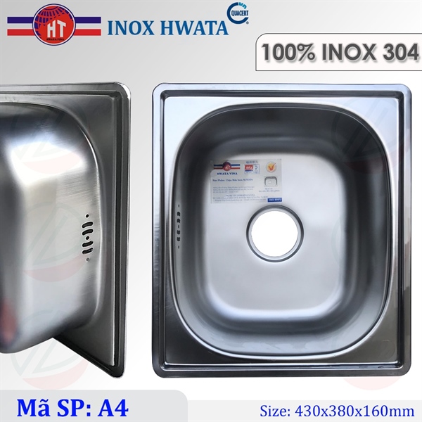 Chậu chén Hwata A4 1 hộc (I)