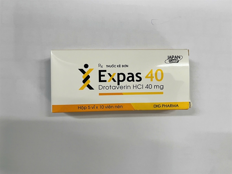 Expas drotaverin 40mg dhg (h/50 viên nén)