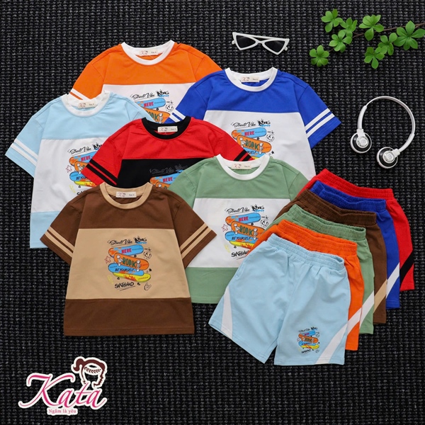 BT THỂ THAO PHỐI THÂN VIỀN TAY IN VÁN TRƯỢT SIZE 4-14,R6