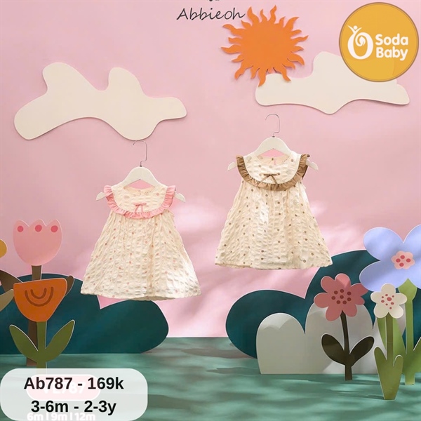 Abbie Đầm xô bèo Ab787 - hồng