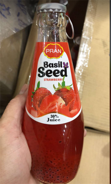 Pran nước hạt é vị dâu 290ml