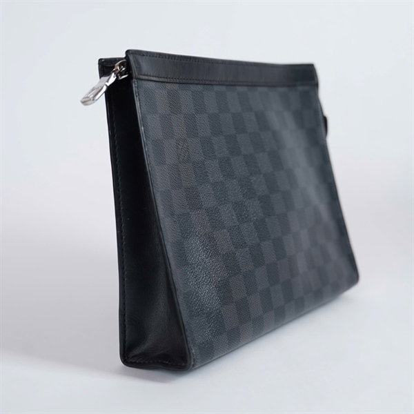 Túi LV Clutch ô vuông đen sz26 KG+