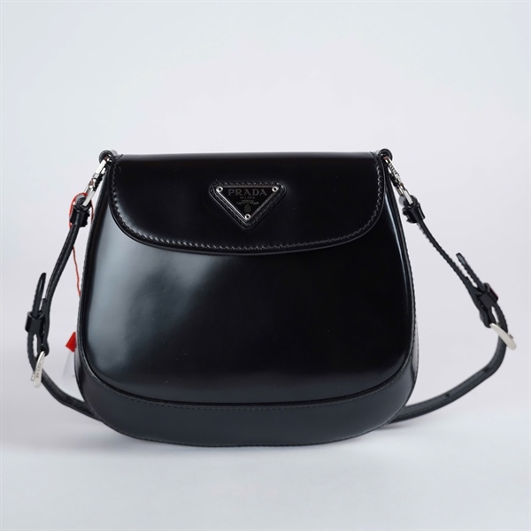 Túi Prada kẹp nách đen sz18 KG+