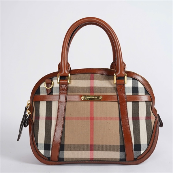 Túi BBR Handle nâu kẻ sọc sz32 KG+