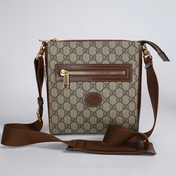 Túi GG đeo chéo xám (G038291878) sz21 KG+