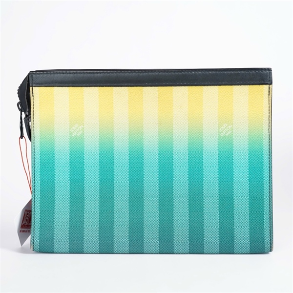 Túi LV Clutch xanh vàng sz27 KG+