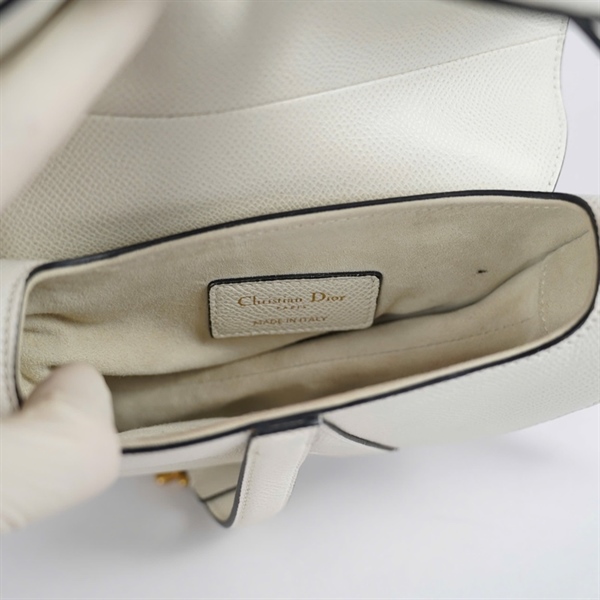 Túi Dior Saddle trắng (09-MA-0260) sz16 KG+