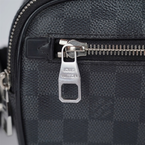 Túi LV Belt ô vuông đen sz26 KG+